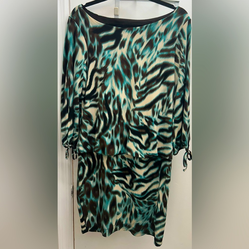 Vintage multi color dress from Carole Little.